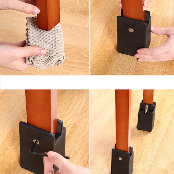 Justerbara möbelbenkuddar, 4-pack M