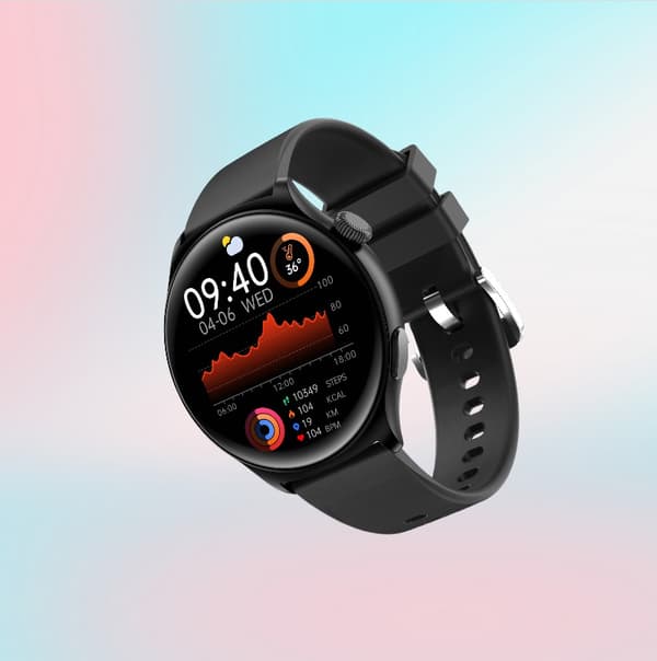 MX16 Smartwatch: 1.43" HD-skærm, Bluetooth-opkald Black Black