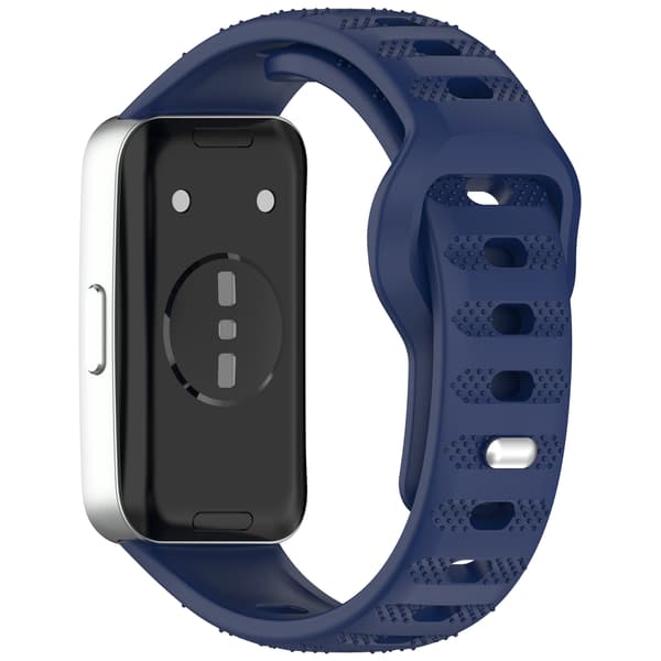 Silikonerem til Huawei Band 10/9/8 - Prikket tekstur Blue Blue