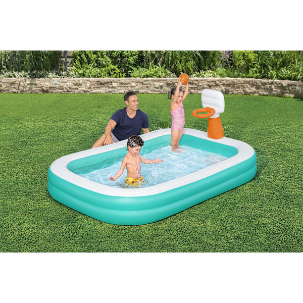 Familjepool Dunk n Splash 251 x 168 x 102cm