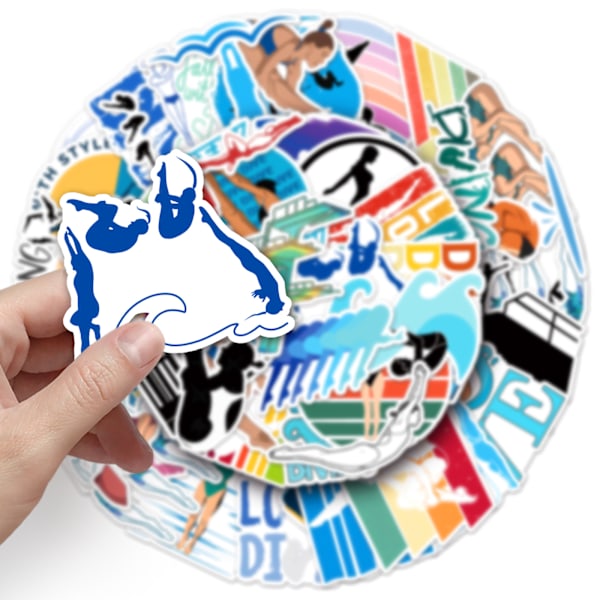 DIY Sticker Pack - 50 unikke designs Dykning