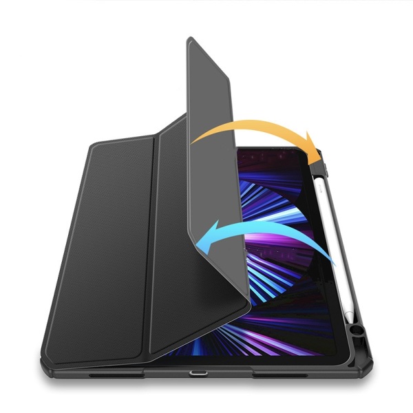 PU-nahkakotelo iPad Pro 11:lle (2024) Musta