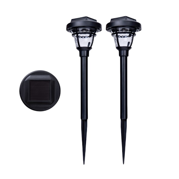 Solcellsdrivna landskapslampor - Varmvitt (2-pack)