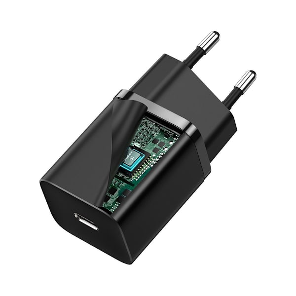 Baseus Super Si Snabbladdare 1C 30W (svart)