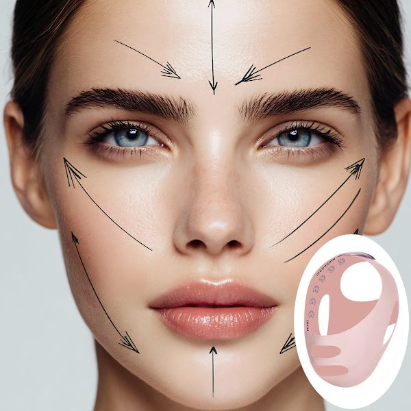 Mask för Ansiktslyft under Sömn Beige Beige