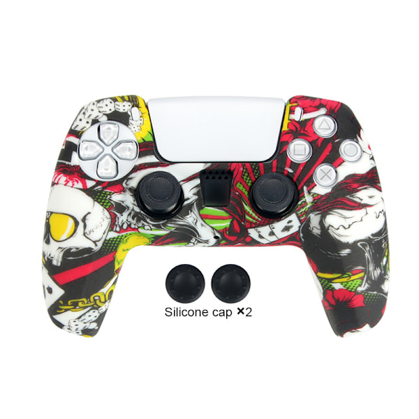 Camouflage silikonfodral för PS5-kontroller A