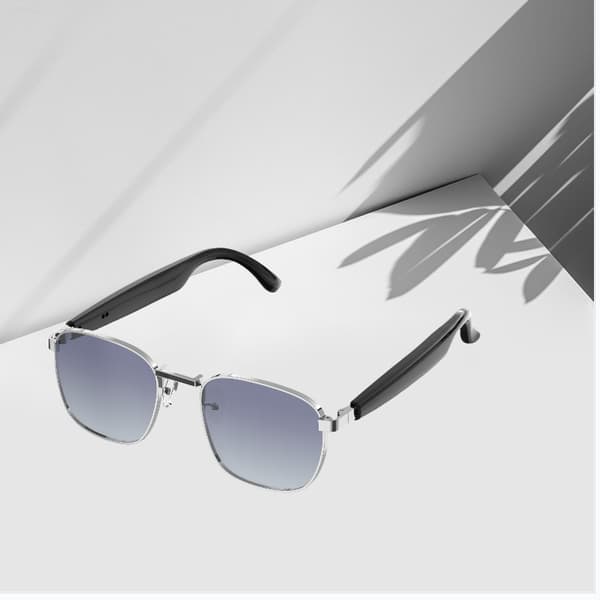 Smarta Bluetooth-glasögon HY-1003: Ljud & Bild i Ett Silver Silver