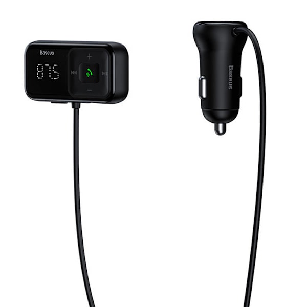 Bil Bluetooth MP3-afspiller + Oplader Baseus T Shaped S-16 Black OS
