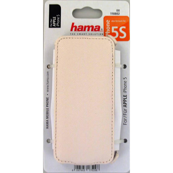 Mobilfodral Flip-Front Vit - iPhone 5/5S/SE