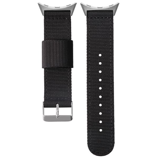 Nailonpunottu ranneke Google Pixel Watch 1/2/3:lle Black Black