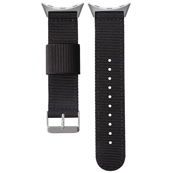 Nailonpunottu ranneke Google Pixel Watch 1/2/3:lle Musta