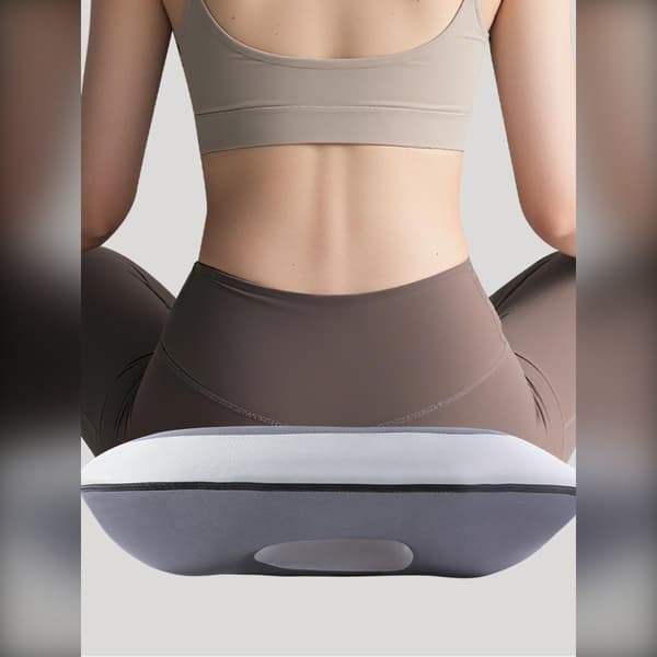 Memory Foam Sittdyna för Svanskota och Smärtlindring - Ergonomisk Ortopedisk Design Grey Grey