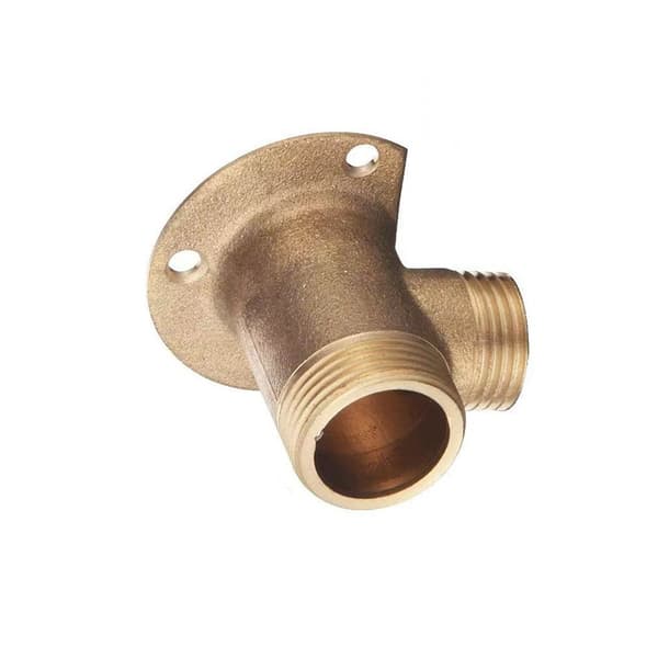 Messing Brusearmatur Adapter - Eksponeret Monteringsbase med Skruer til 3/4 tommer og 1/2 tommer Slanger
