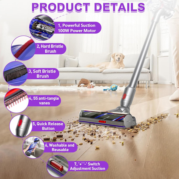 Päivitetty moottoripää Dyson V10 -imurille