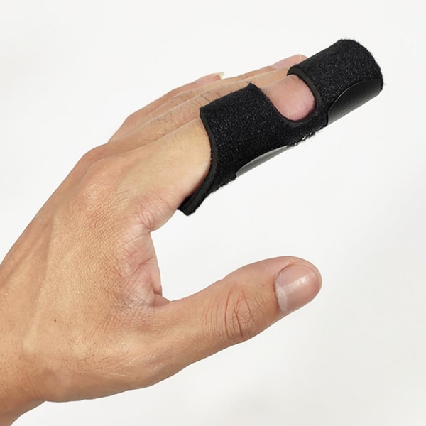 Fingerskena / fingerstöd / sträckande fingerbandage Svart