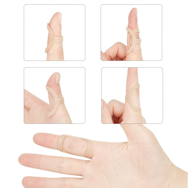Fingerskena för springfinger 5-pack med olika storlekar beige Size 10+11+12+13+14