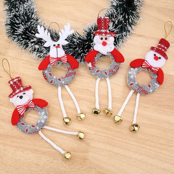 Julgransdekoration Rund Säckväv Ben Liten Hänge Björn Ornament