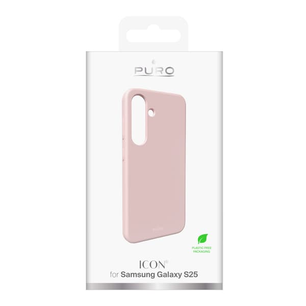 Samsung Galaxy S25 silicone cover ICON, pink
