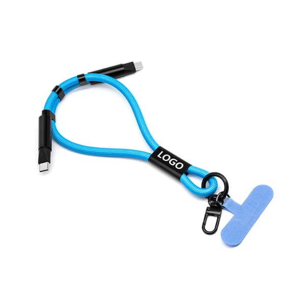 Justerbar Laddningskabel med Snodd - Portabel Datasynkronisering Blue Blue