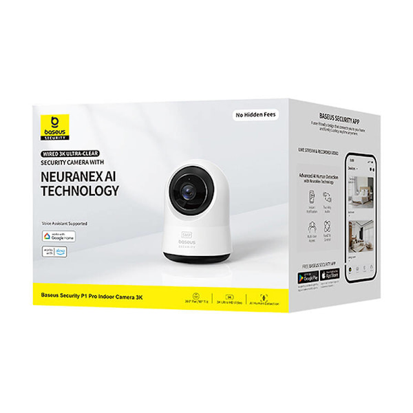 Baseus P1 Pro 3K inomhuskamera (vit)