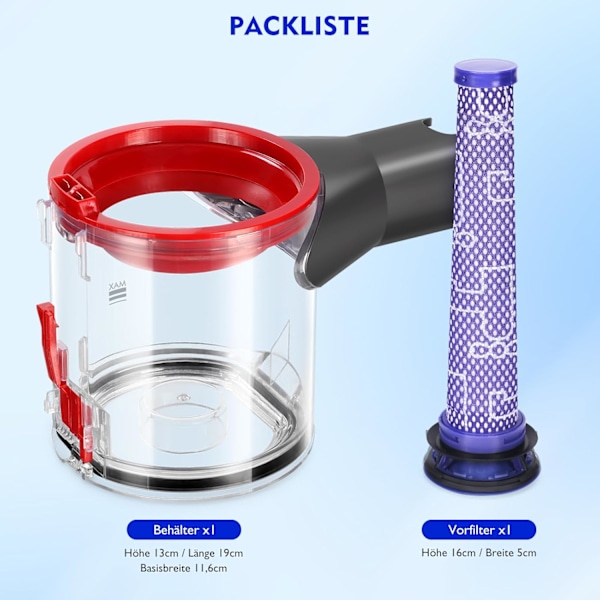 Dyson V8 Støvbeholder med Filter Udskiftning