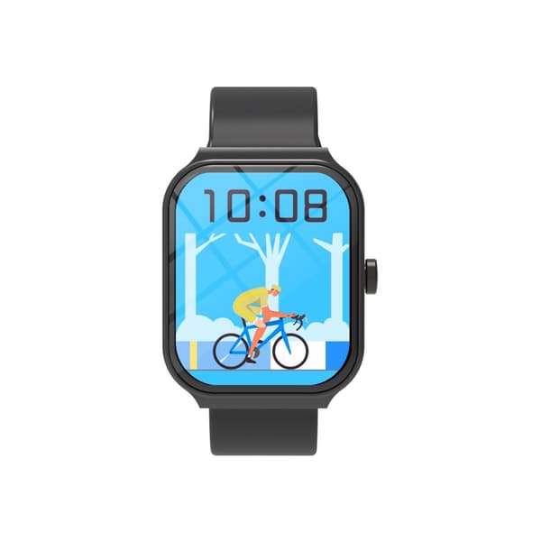 Multifunktionell Smartwatch med Bluetooth-samtal och Hälsoövervakning, kompatibelt med Android och iOS Black Black