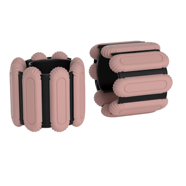Silikone Vægtet Håndledsbånd Sæt (2 lbs Par) - Pink