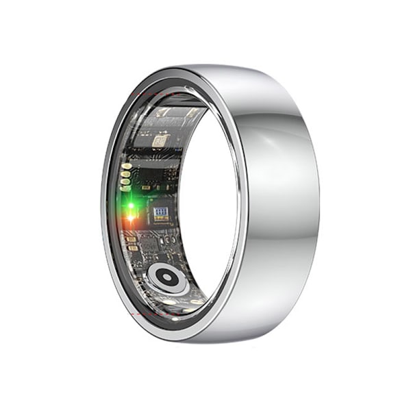 Smart Ring R1000 – Sömnmonitor, Bluetooth 5.0, Blodsyremätare Silver 12 Silver 12