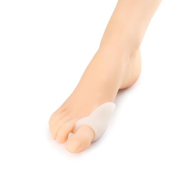Bunion Corrector Toe Straightener, Blød SEBS Tåskinne til overlappende tæer, Hallux Valgus, Hammer Toe White White