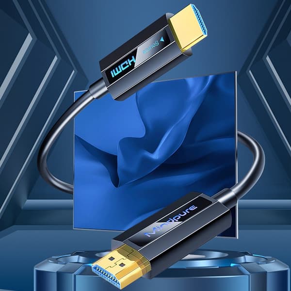 HDMI Optisk Fiberkabel - Sort, 4K 60Hz, Høj Hastighed 20 m 20 m