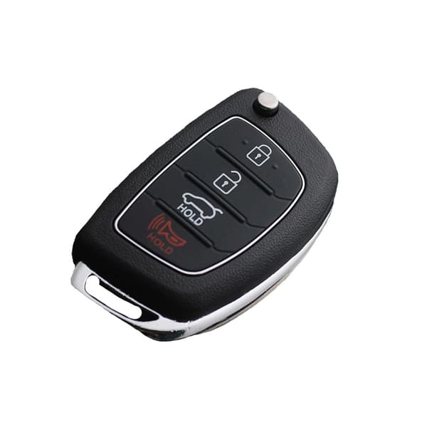 4-knaps bilnøglehus - Højre slids - Kompatibel med Hyundai & Kia