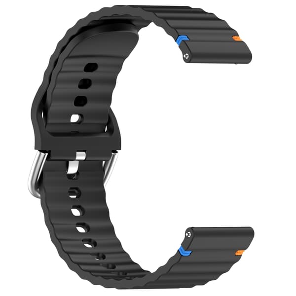 Silikoneurrem til Galaxy Watch, Garmin, Huawei - Bølget design