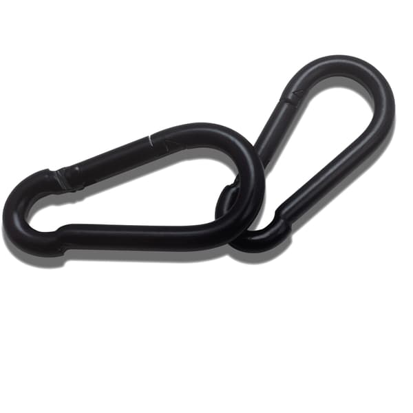 8-formad karbinhake, kraftig fjäderhake (2-pack) S S