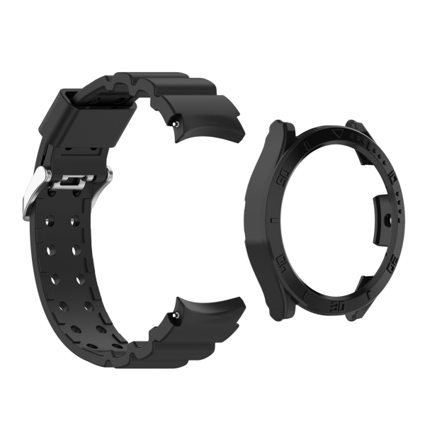 Silikone armbånd Samsung Galaxy watch5/watch4 (40 mm) Sort