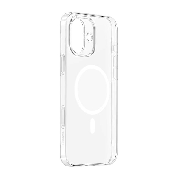 Baseus iP16 TouchButton magneettinen puhelinkotelo (läpinäkyvä)
