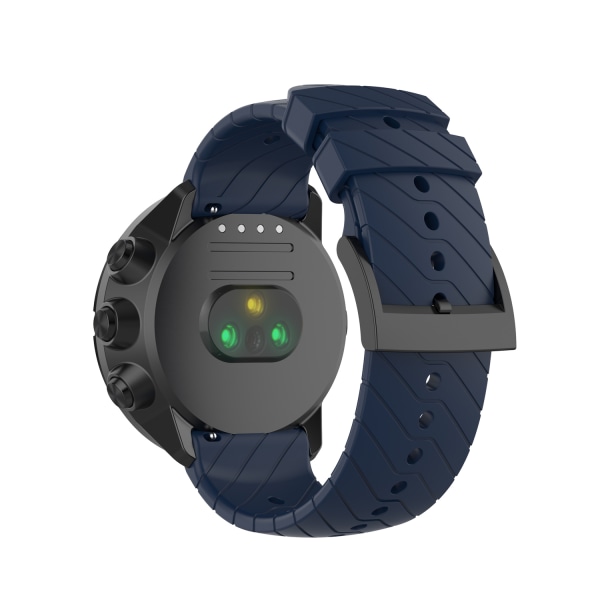 Silikontwill förlängd modell klockarmband för Garmin Forerunner 22mm Blå