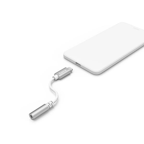 Lydadapter Lightning til 3,5 mm Hvidt