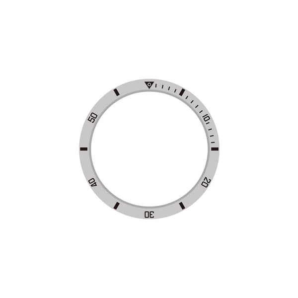 Sølv & Sort Bezel - 45mm - Hastighedsskala Tidsring Kompatibel med Samsung Galaxy Watch 5 Pro