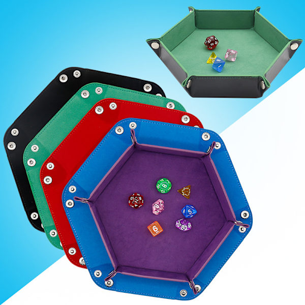 Hexagon Velvet Desktop Storage Box Blue Blue
