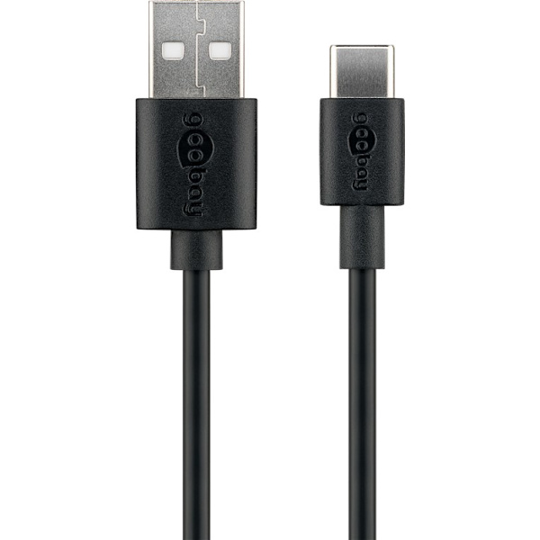USB-C™ opladnings- og synkroniseringskabel (USB-A > USB-C™)