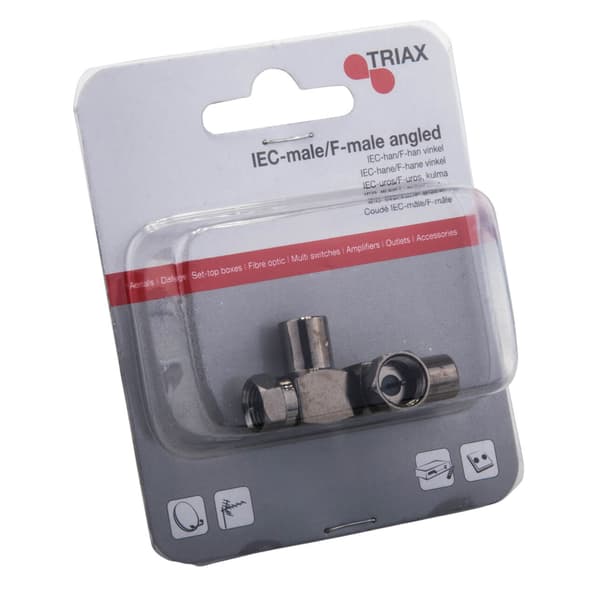 IEC Hane Till F-Hane Vinklad 2pack