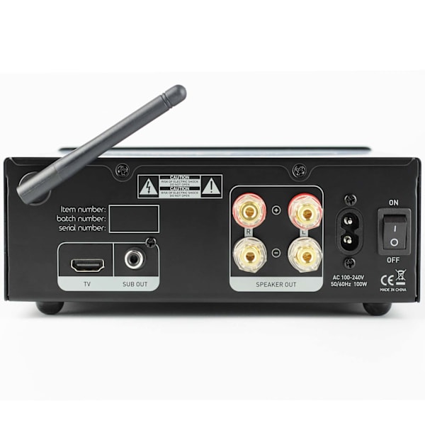 Förstärkare TV/Stereo HDMI TVII Svart