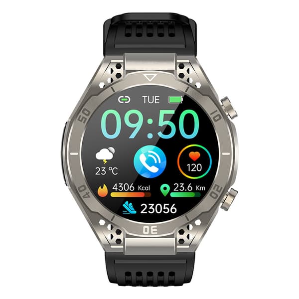 Smartwatch: EKG, Bluetooth-opkald og musik - Sølv