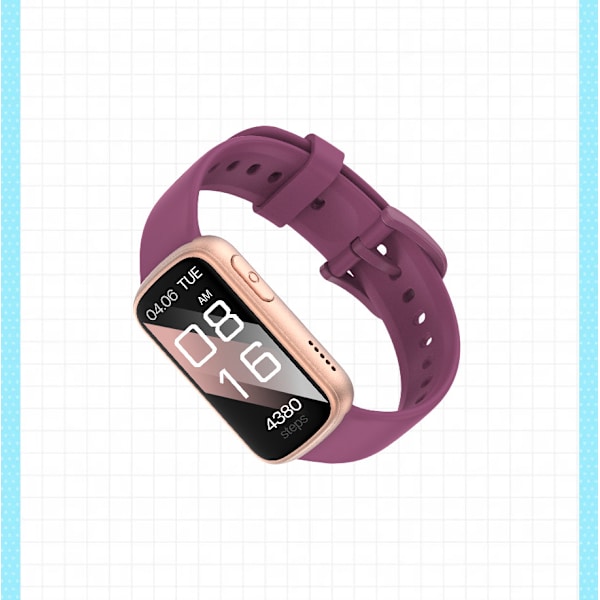 Smartwatch med EKG, puls- og blodtryksmåler, søvnmåler, skridttæller Beige