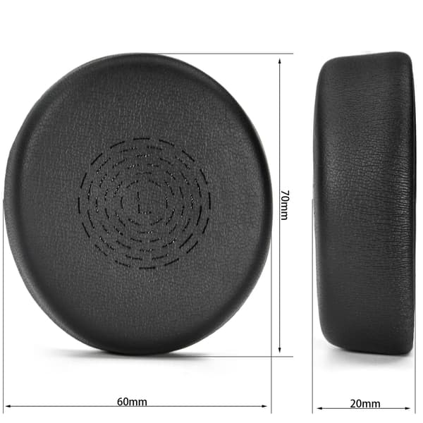 2-pack öronkuddar - Svarta öronkåpor i proteinläder