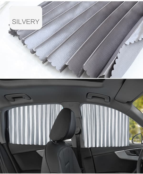 Auringonsuoja magneettinen auton verhosarja Silver Silver