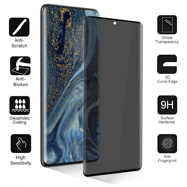 Sekretesshärdat glas för Realme GT7 Pro (3-pack)