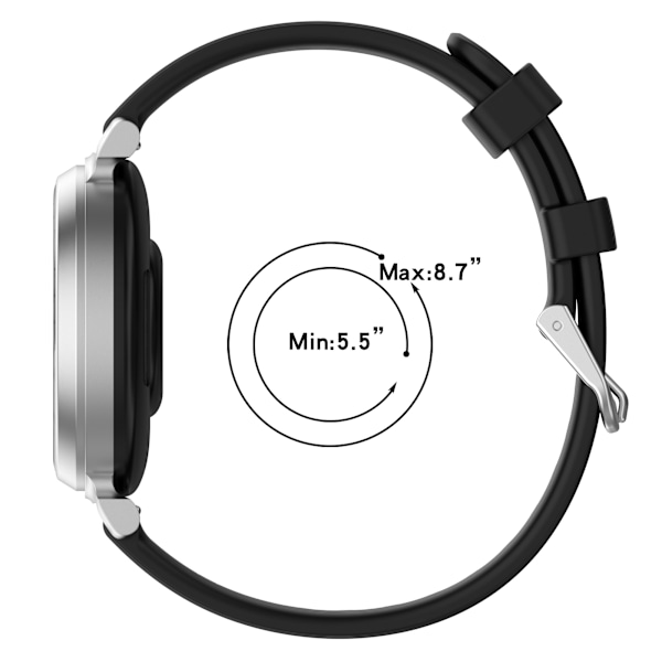 Garmin Lily 2 Armband i Silikon Svart