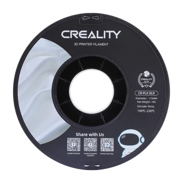 CR-Silk PLA Filament Creality (valkoinen)