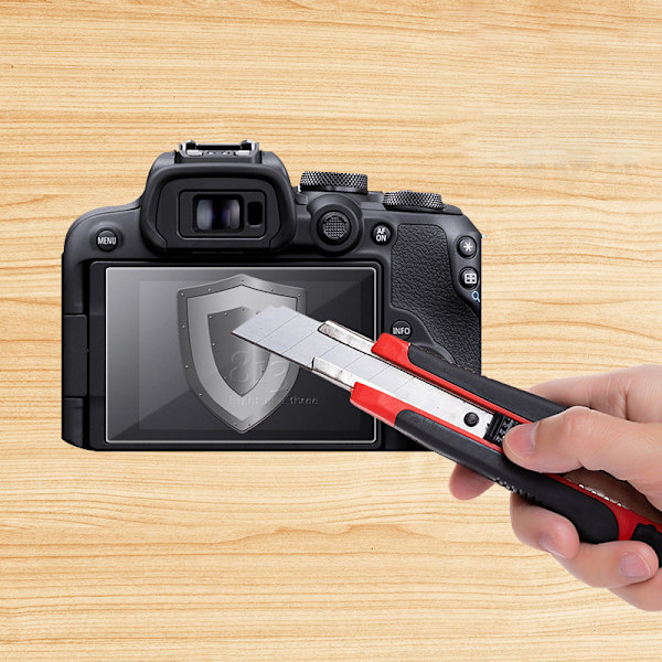 Kameran karkaistu lasi näytönsuoja 2 kpl Canon EOS R10
